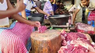 Fresh meat cutting skills ll Halal beef cutting.