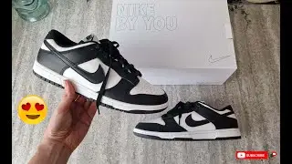 My first Nike Dunk Low By You! - On Feet and Check * Top 90%  Dunk Low Panda Style