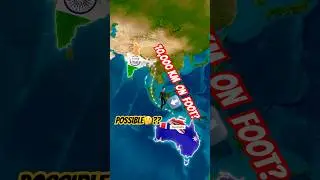 India to Australia by Foot? 🚶&zwj;♂️ Impossible Journey! 🌏 #ViralShorts #TrendingNow #knowledge