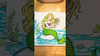 @ohuhuart_official alcohol markers 🧜&zwj;♀️