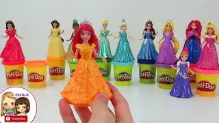 Disney Princess Magic clips wrong dresses  with Elsa, Rapunzel, Ariel, Tiana, Belle
