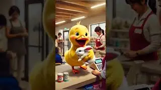 A_Ducks_saves_a_kitten_that_was_separated_from_its_mother_🦢_#RabbitRescue_#CuteAnimals_#AnimalRescue