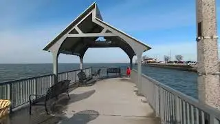 4K Drone video of Belle River Marina and Lakeview Park Dec 2022