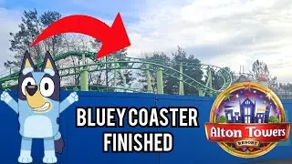 Bluey Coaster Finished | New Junior Coaster At Alton Towers