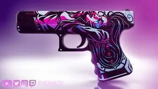 Glock Neo Noir pintada em live​ #glock #csgo​ #rafakkov #timelapse​ (#014)
