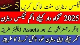 How to File return on iris fbr | income tax | filer salary person | how to file wealth statement