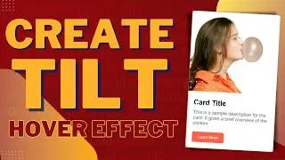 Create Stunning 3D Tilt Hover Effects with VanillaTilt.js, HTML & CSS | Step-by-Step Tutorial