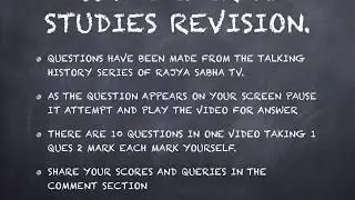 SSC GENERAL STUDIES REVISION MCQ 1- HISTORY