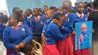 BRIDGIT NJOKI GIVEN A HEROIC WELCOME FROM MORTUARY TO CHURCH WHERE SHE SERVED