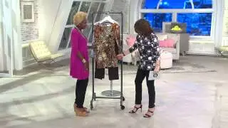 Women with Control Petite Faux Wrap Tunic and Pants Set with Jacque Gonzales
