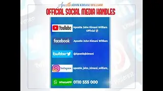 Understanding Territorial Dominion || Apostle John Kimani William