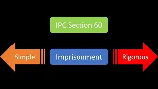 IPC Section 60 : Rigorous or Simple Imprisonment | సాధారణ లేక కఠిన జైలుశిక్ష