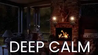 Cozy Snowfall Piano Music | Relaxing Winter Night for Deep Sleep