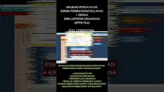 Aplikasi Pencatatan Pembayaran Bulanan #aplikasiexcel #aplikasibbendahara #aplikasitagihanbulanan