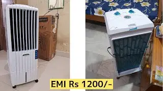 Symphony Diet 12T Personal Tower Air Cooler for Home with Honeycomb Pad, Powerful Blower