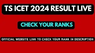 TS ICET 2024 RESULT LIVE