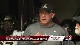 UCF offensive line coach Shawn Clark dead at 50