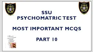 SSU Psychomatric test preparation  | ssu psychomatric past papers | ssu psychomatric test mcqs