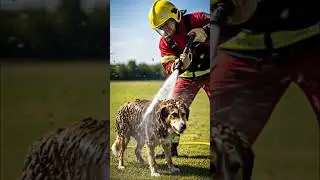 Heroic Rescue: Firefighter Saves Dog from Massive Bee Swarm Attack