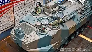 Japan's AAV Recovery & Launch on US Navy Ship in Philippines