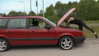 30-letni Passat odm&oacute;wił jej posłuszeństwa w drodze na zlot! #Mobilni_Mechanicy