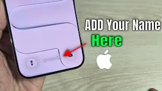 Как добавить имя на экран блокировки iPhone 17 Air/Pro?