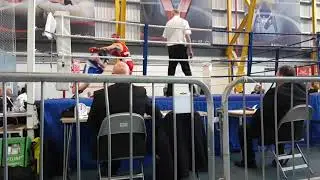 Scottish boxing championships final. I am in red Jake Limond is in blue.