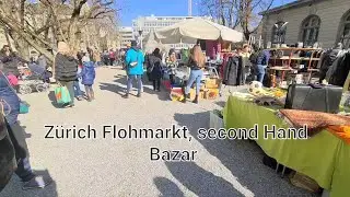 Z&uuml;rich Flohmarkt am Samstag in helvetiaplatz  | Samstag Bazar  Z&uuml;rich | Switzerland Bazar old item