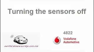 Ultrasonics & Tilt Sensor disable &mdash; 4822 Alarm Demo &mdash; Vodafone Automotive