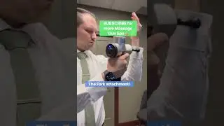 SUBSCRIBE to see where to use other massage gun attachments! #chiropractic #massagegun