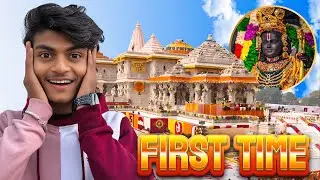 First Time Visit Ram Mandir In Ayodhya 😀| The Villager Bishal