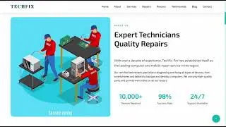 TechFix &mdash; Modern Computer & Mobile Repair Service Website Theme | Fully Customizable & Responsive