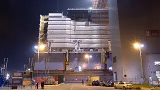 Zeitraffer Ausdocken Mega-Block f&uuml;r ODYSSEY OF THE SEAS Meyerwerft Papenburg
