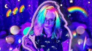 🌈✨️ NEON RAINBOW OMBRE HAIR! | Iroiro UV Colors | Glow In the Dark Hair | Dec 2022 | Astral Artist
