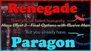 Final Paragon/Renegade options with the Illusive Man - Mass Effect 3 Legendary Edition