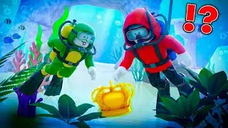 JJ and Mikey Dive Deep !? (Maizen Roblox)