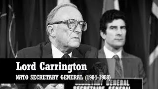 NATO Secretary General Lord Carrington arrives for his first day at NATO | 25 June 1984