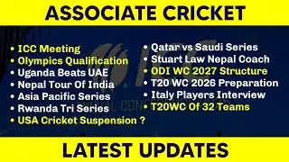 Top 20 BIG LATEST UPDATES | Associate Cricket | USA Cricket Suspended ? | Daily Cricket