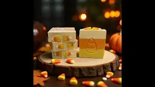 Candy Corn cold process soap