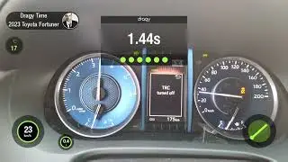 Разгон Toyota Fortuner, 2023 год, 2.8 литра, дизель, 201 л.с., 6AT, 4WD, 0-100 км/ч, 402 метра.