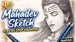 Shiva Ji Pencil Drawing | Mahadev Sketch for Beginners | Art Video 