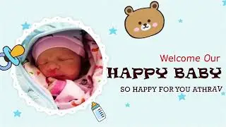 New Baby first Birthday Ceremony Invitation card