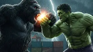 KONG vs HULK &ndash; Epic Battle in the Storm | Ultra Realistic CGI Fight Scene (4K)