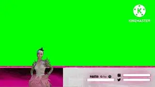 PUBG // BGMI 3D character animation girl with green screen, overlay, used to video and live stream.