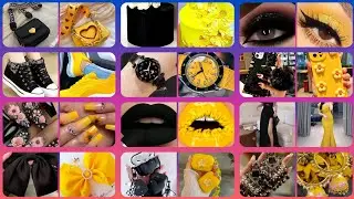 #youtube 💖💖black 🖤yellow 💛dress👗 lips💄 nailart💅 phonecase📱heels👠 cake🎂 eye makeup👁 #monikasvlog177 