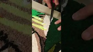 Rug Tufting | Clean a Roronoa Zoro -  One Piece Rug #rugtufting #art #diy