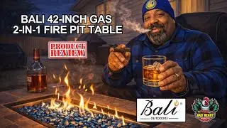 Bali Outdoors 42 inch 2-In-1 Propane Fire Pit Table Review @BaliOutdoors