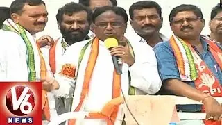 T PCC Chief Ponnala Road Show in Warangal