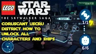 How to get all the Coruscant Uscru district characters | LEGO Star Wars: The Skywalker Saga Tutorial