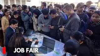 Job Aspirants Attend Mega Job Fair In Jammu